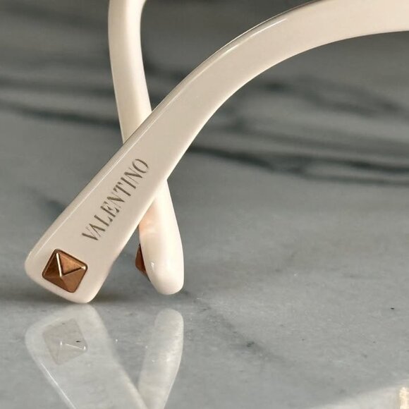 Valentino Eyeglasses - Womens - Blue Havana - Picture 4 of 6